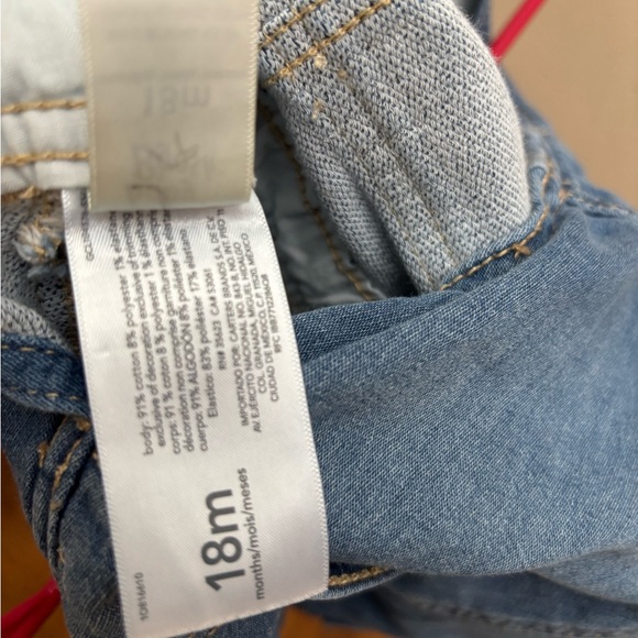 OshKosh Bgosh Baby Knit-Like Denim Overalls - Picture 4 of 4